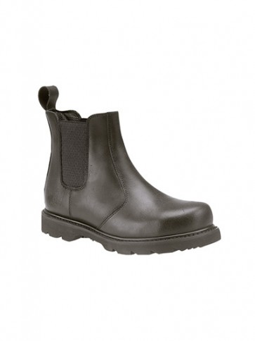 Goodyear Welted Safety Toe Cap Black Leather