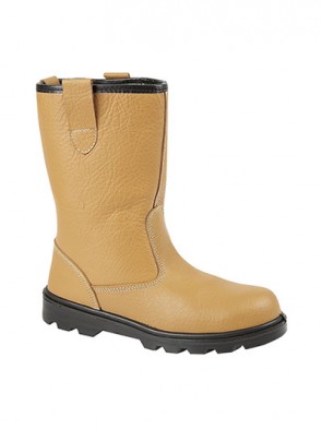 Grafters Tan Leather Lined Safety Rigger Boots