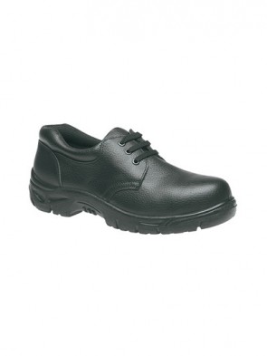 Grafters Black Grain Leather Steel Toe Cap Safety Shoes