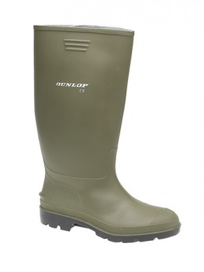 Dunlop Green Contract Wellington Boots